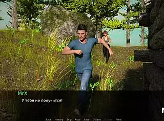 Man excites girl on vacation at dusklightmanor