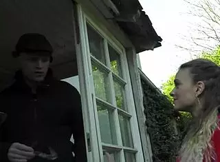 Cutie with Big Boobs Sucks Elder Cock Part 1