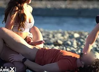 She Owned Him in Woods with Outdoor Pegging Bliss