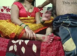 bhabhi in yellow saree pleasures devar with doggystyle 😏