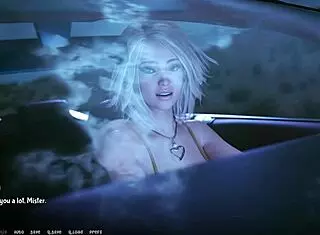 Blonde teen Jenny goes on a wild date with roleplay in the game!