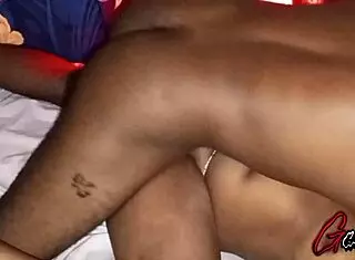 Ebony Couple Fucks Passionately In Missionary!