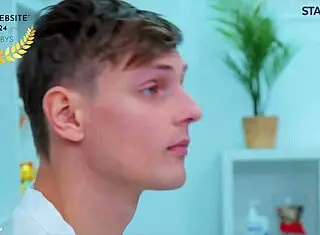 Twink Gets Blowjob And Masturbation During Creamy Massage