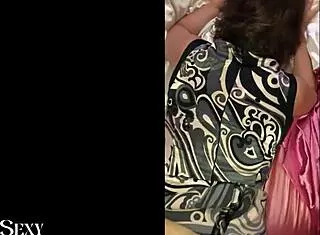 French Amateur Slut in Black White Pink Satin Panties Fucked Deepthroat Ass to Mouth