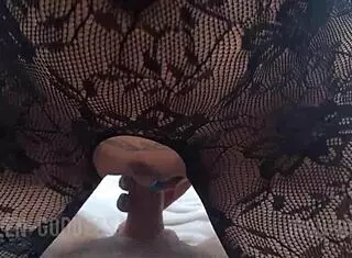 She Shows New Pajamas And Sits On Me