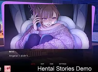 Exploring hentai stories in anime game demo