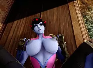 widowmaker gives intense blowjob and deepthroat in overwatch sfm, her big ass ready for assfucking