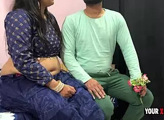 valentine day stepmom purpose her stepson and fucking with him without condom