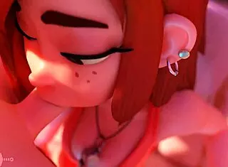 Wendy Takes Big Cock Dipper by Pool with Blenderknight and Lewdheart