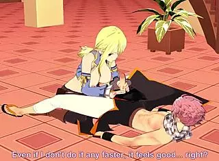 Lucy and Natsu Fairy Tail Hentai Blowjob Scenes