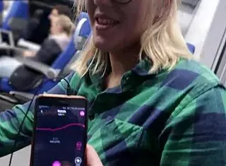 Control my wild orgasm remotely on this train ride!