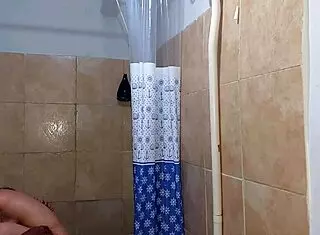 Husband finds attractive woman bathing