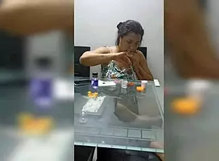 STEPSISTER PAYS FOR NAILS BY SUCKING MY DICK!