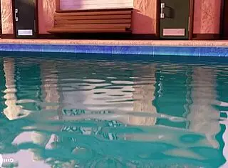 Wendy Takes Big Cock Dipper by Pool with Blenderknight and Lewdheart