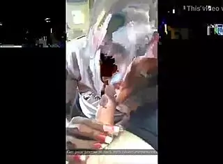 Ebony Chick Sucks White Dick Interracially