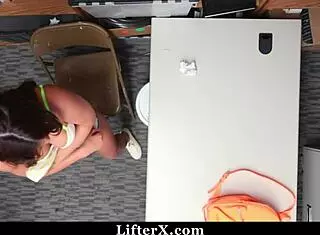 LP officer catches teen in fitting room with items and gives hardcore punishment!