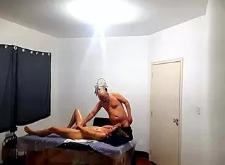 Massage turns into surprise fucking on desk