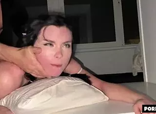 She just turned 19, this busty petite teen gets fucked by a monster cock in college