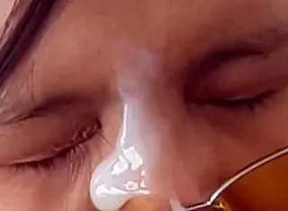 Big tits bouncing in slow motion for cum facial