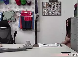 Cute Shoplifter Teen Jojo Kiss Caught and Fucked