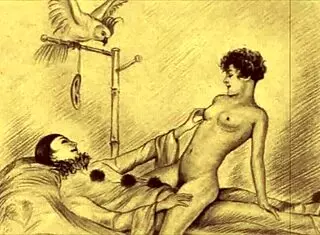 Vintage Erotic Illustration With Retro Charm