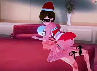 Elastigirl bangs wrong Santa, oops, full movie on ptrn!