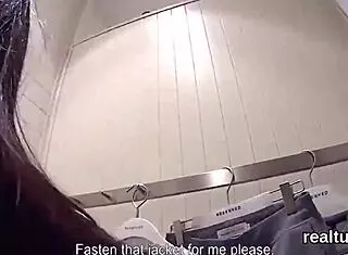 that czech teen got seduced in the mall and got her asshole plowed in pov