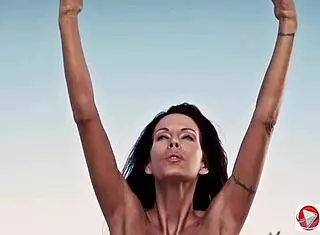 Tabitha Stevens Performs Naked Fitness Routine in HD, Showcasing Her BBW Big Tits and Brunette Solo Body