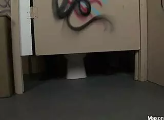 mason moore gets dirty bathroom fuck with blowjob and hardcore sex