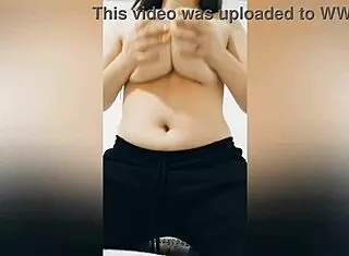 she says, 'watch me play with my big tits.'