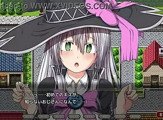 a witch of eclips lizu in a steamy sex scene from hentai game rpg 01