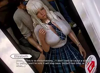 Waifu Academy: Elizabeth Laroche In Nude Scenes. Porn Game Play With Big Tits.