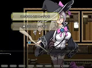 a witch of eclips lizu in a steamy sex scene from hentai game rpg 01