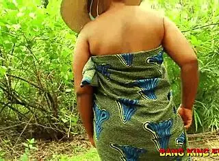 My BBW Wife Went To The Forest On A Forbidden Day To Fetched Firewood Something Happened And She Used Her Wet Pussy To Safe Her Life From African Forest Ghost