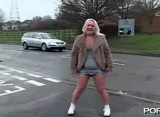 check out british petite blonde pissing in public with shaved pussy