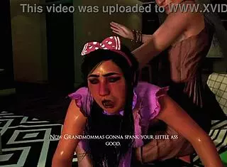 the submissive teen gets spanked and paddled until crying