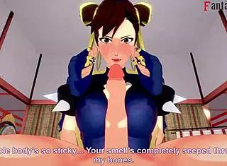 Chun-li in street fighter fantasy fight.