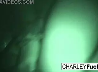 I watch charley chases in night vision amateur sex scene.