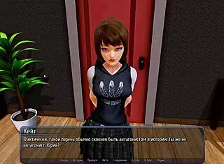 feeling intense pleasure in harem hotel part 8 gameplay with deepthroat and cum