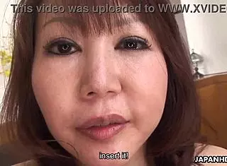 Japanese milf with big tits dominates hard cock ride