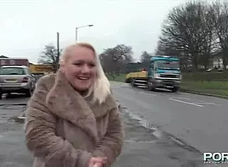 check out british petite blonde pissing in public with shaved pussy