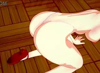 Chi-Chi rewards good student with milk.