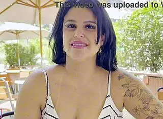 brazilian housewife meets black lover for pussy action