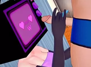 Tv woman is horny and wants to drop the towel for sex 😏