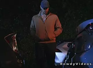 I caught this married man getting his ass fucked by a big cock