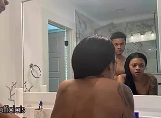 making my skinny step brother cum twice bareback