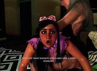 the submissive teen gets spanked and paddled until crying