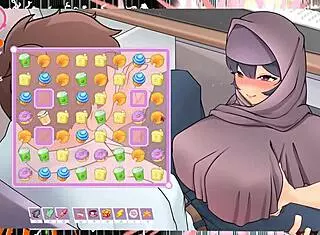 Chatting about the tsundere milf giving a titjob under the desk in episode 5.