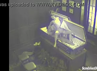 i spied on this couple fucking hardcore in the coffin