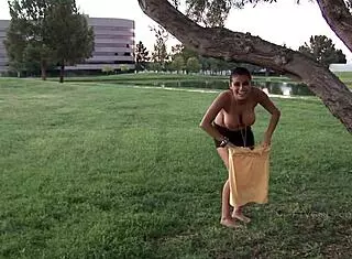 Man, Alexa Loren in HD outdoor sprinkler fun!